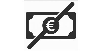 Icône billet barré indiquant qu’aucune avance n’est à payer.