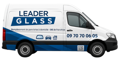 Camion LeaderGlass pour le remplacement de pare-brise à domicile dans les Hauts-de-France