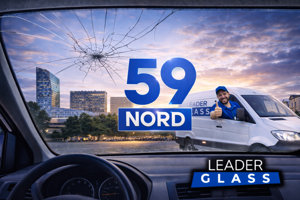 Remplacement de pare-brise dans le Nord (59)avec LeaderGlass, intervention rapide à domicile